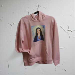 Bluza z kapturem - różowa