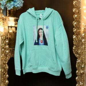 Bluza z kapturem -Mięta