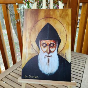 Obraz św. Szarbela Makhloufa, maronickiego mnicha