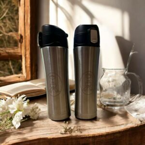 Kubek termiczny, termos 500 ml - srebrny
