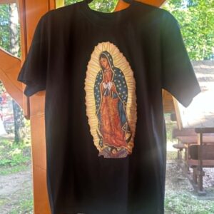 Koszulka męska "Matka Boża z Guadalupe", kolor czarny